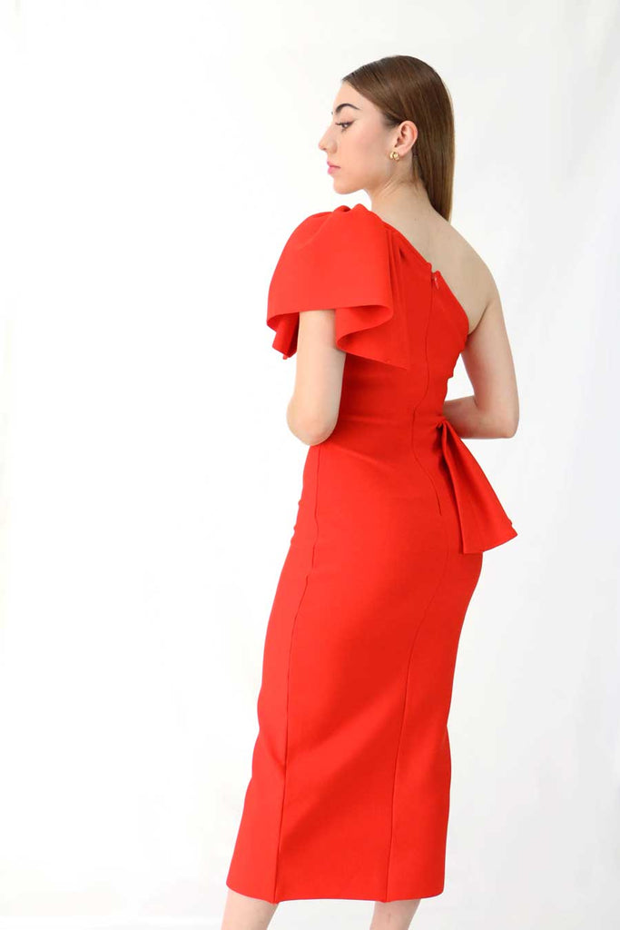       vestido-largo-manga-abombada-color-rojo-marca-mexicana-modelo2